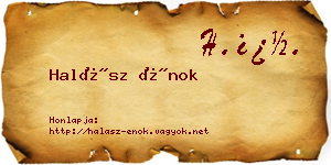 Halász Énok névjegykártya